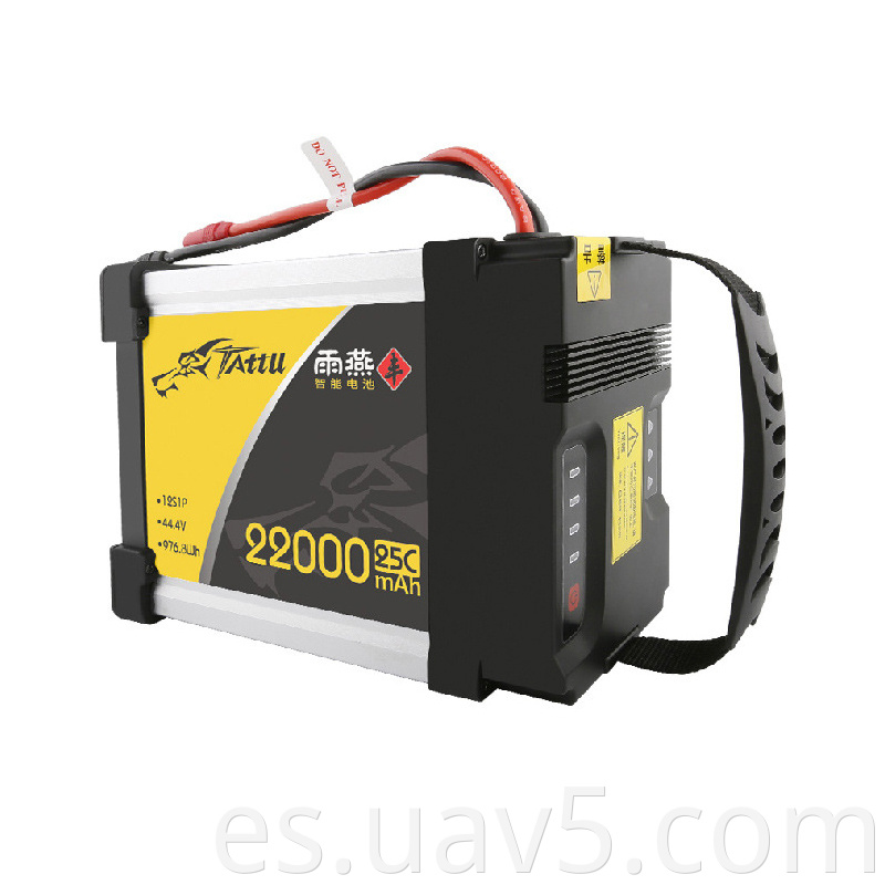 Tattu 22000mAh 12s 25c 44.4V Lipo Battery para drones agrícolas